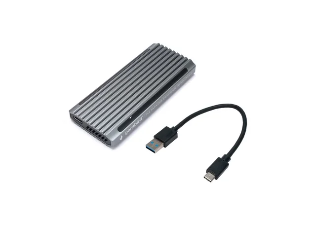 Внешний корпус для SSD M.2 SATA Gembird EEM2-SATA-3, USB 3.1 Type-C, серебристый