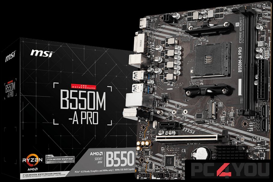Материнская плата AM4 MSI B550M-A PRO