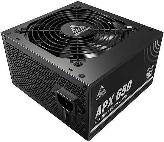 Блок питания 650w Montech APX 650 (80+ Standard, APFC, 6+2 Pin x2 PCI-e)