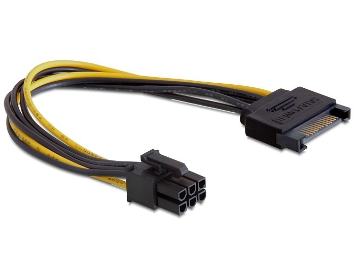Переходник питания SATA-->6pin PCI-E (Cablexpert CC-PSU-SATA)
