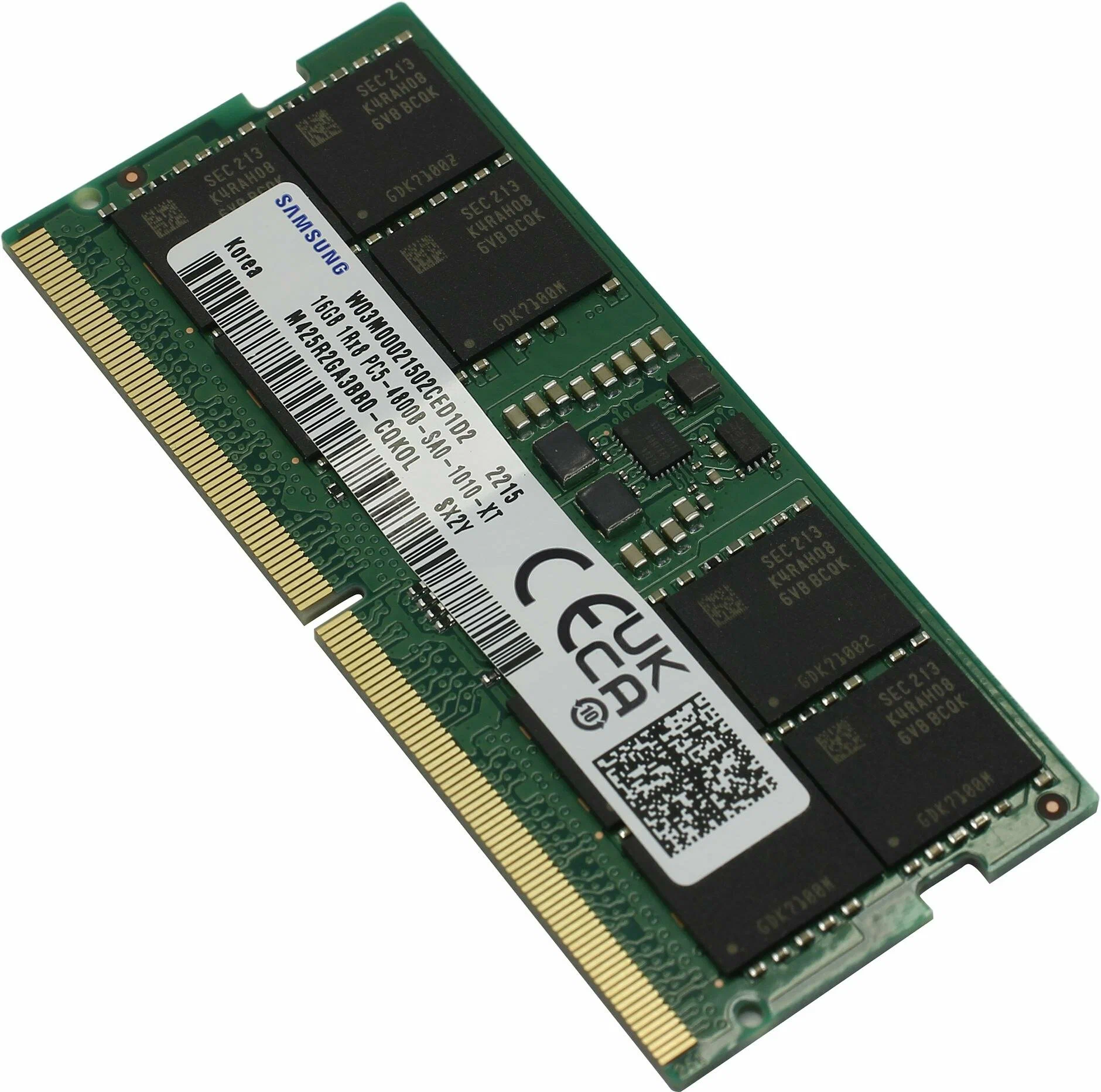 Модуль памяти SO-DIMM DDR5 16Gb Samsung 4800 M425R2GA3BB0-CQK0L