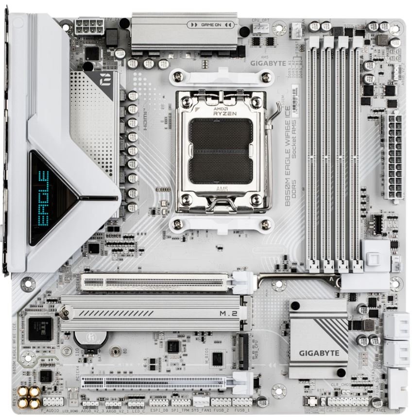 Материнская плата AM5 GIGABYTE B850M EAGLE WIFI6E (mATX, 4xDDR5)
