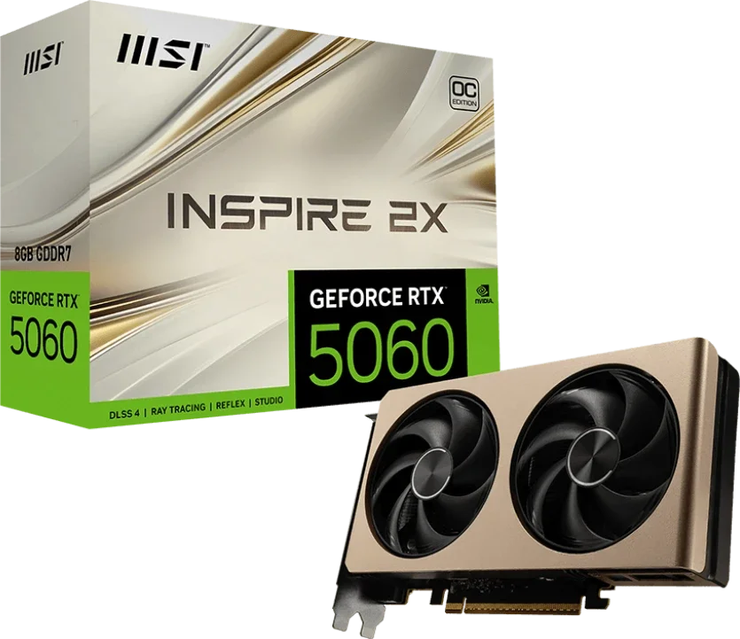 Видеокарта GeForce RTX 5060 8Gb MSI Inspire 2X OC