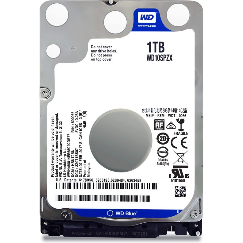 Жесткий диск 2.5 Sata 1TB WD Blue WD10SPZX