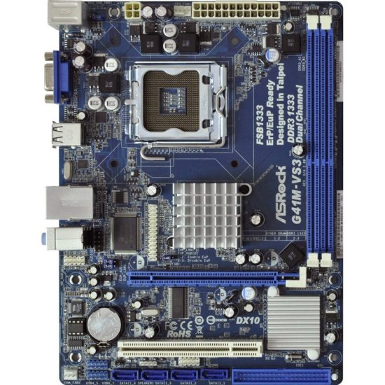 Материнская плата LGA 775 ASRock G41M-VS3 R2.0 (mATX, 2xDDR3)