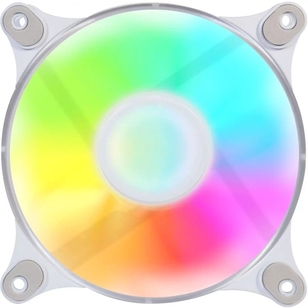 Кулер для корпуса 120mm GMNG GG-CF120ARGB4-PWMWH ARGB, белый