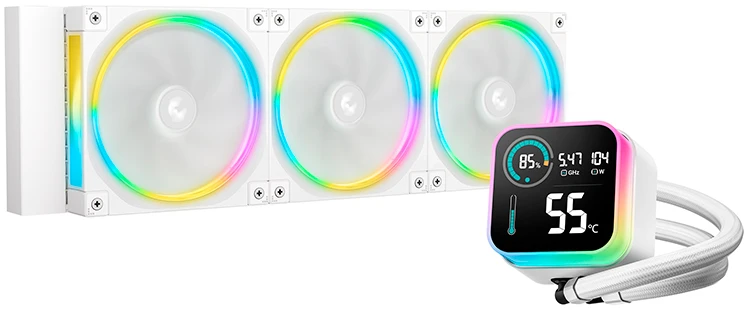 Водяное охлаждение DeepCool LQ360 Ultra ARGB WH