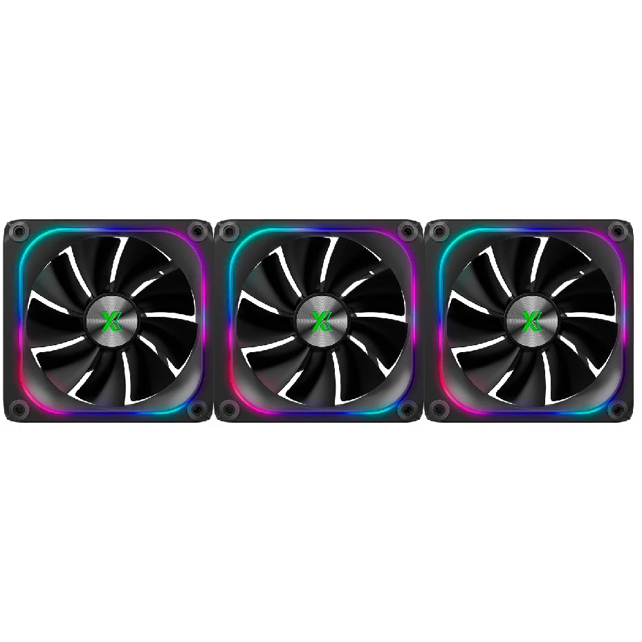 Вентилятор для корпуса 120mm Xastra FZ120B ARGB triple pack FZ120-3BA-CXX-GL