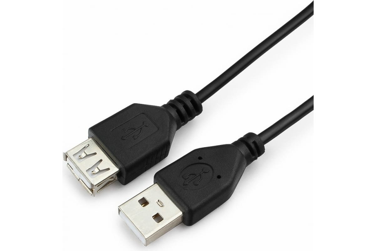 Кабель USB 2.0 Гарнизон 1м А-папа / А-мама GCC-USB2-AMAF-1M