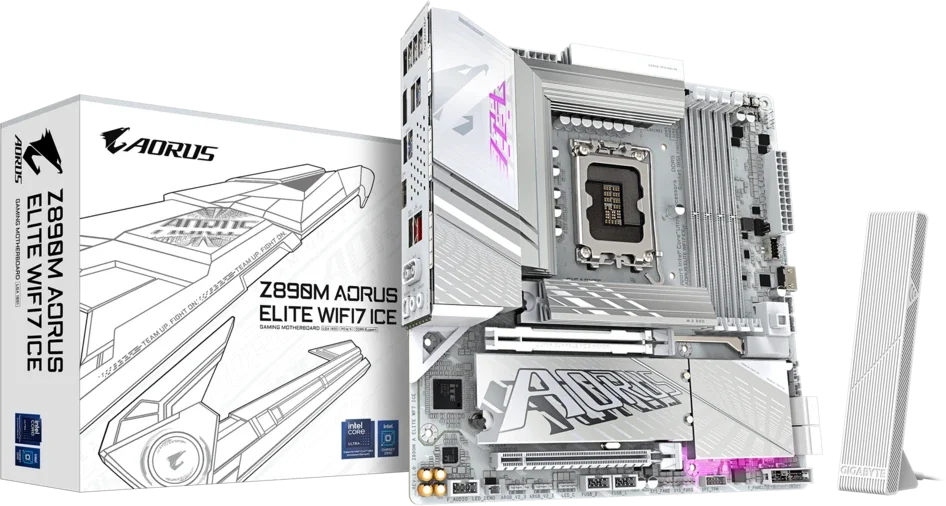 Материнская плата 1851 Gigabyte Z890M Aorus Elite WIFI7 ICE