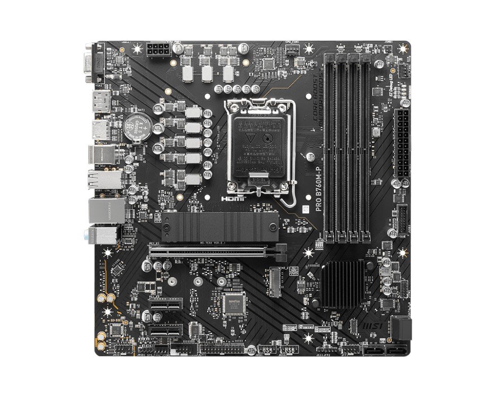 Материнская плата LGA 1700 MSI PRO B760M-P (mATX, 4xDDR5)
