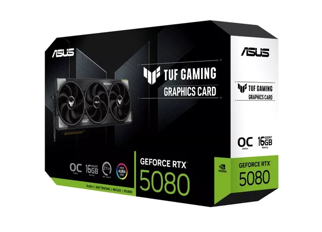 Видеокарта ASUS GeForce RTX 5080 TUF Gaming OC 16GB (TUF-RTX5080-O16G-GAMING)