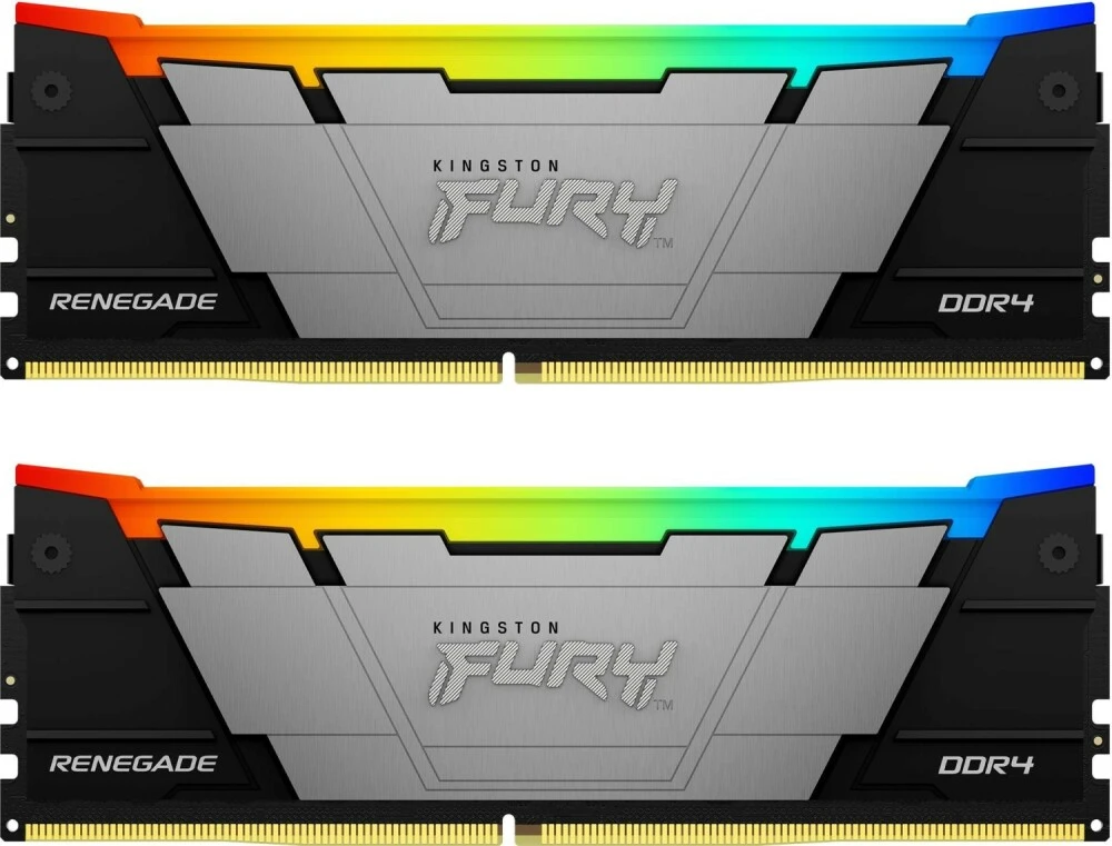Модуль памяти DDR4 32Gb (2x16Gb Kit) Kingston 3600 Fury Renegade RGB KF436C16RB12AK2/32