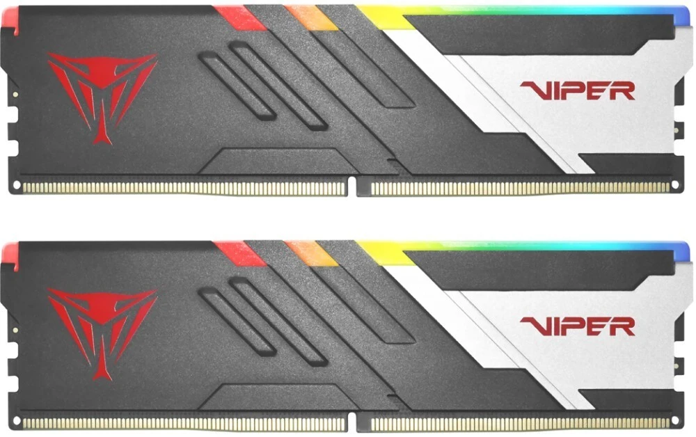 Модуль памяти DDR5 32Gb (2x16Gb Kit) Patriot 6600 Viper Venom RGB PVVR532G660C34K