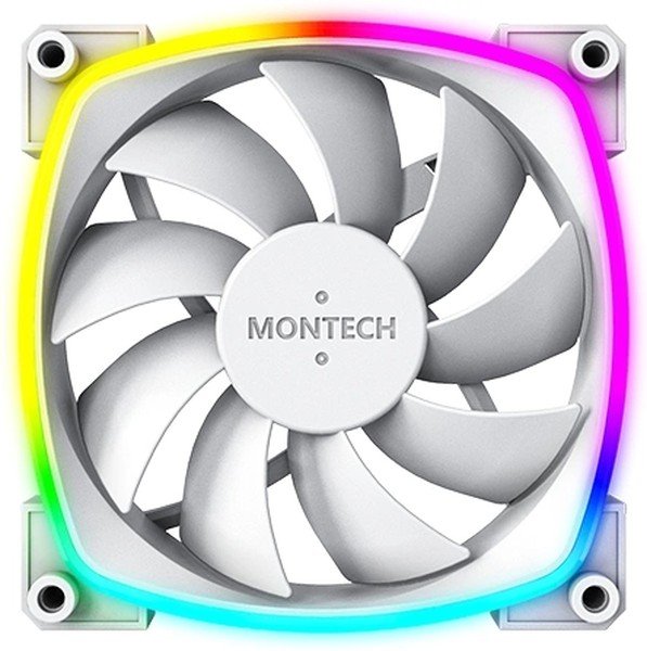 Вентилятор для корпуса 120MM Montech AX120 PWM ARGB, белый