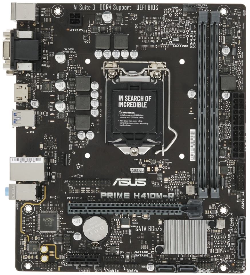 Б/у Материнская плата 1200 Asus Prime H410M-R (mATX, 2xDDR4)