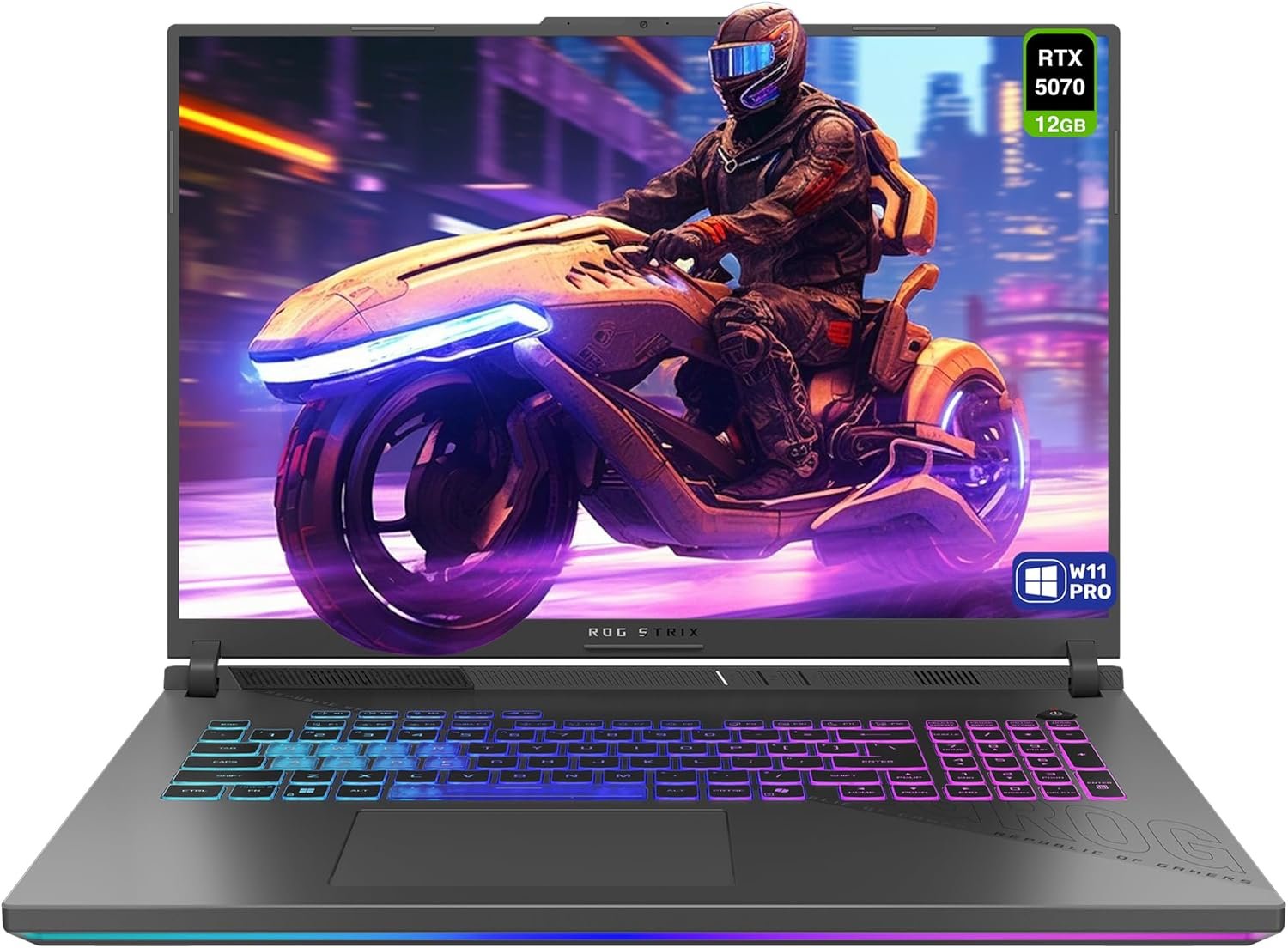 Ноутбук 18" Asus ROG Strix G18 (IPS LED/2.5K) Ryzen 9 9955HX/32GB/1TB SSD/5070/Win11 Home