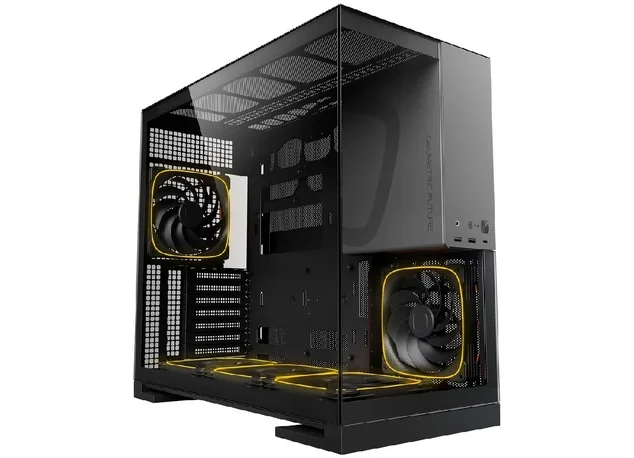 Корпус Geometric Future Model 5 White (Mid-Tower, E-ATX, закаленное стекло, 5x140mm ARGB PWM)