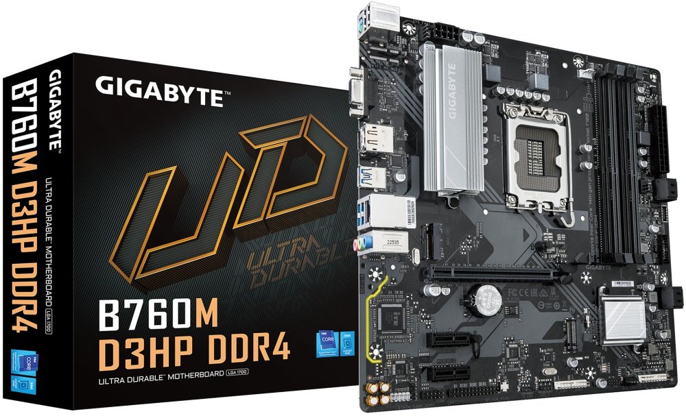 Материнская плата 1700 Gigabyte B760M D3HP (mATX, 4xDDR4)
