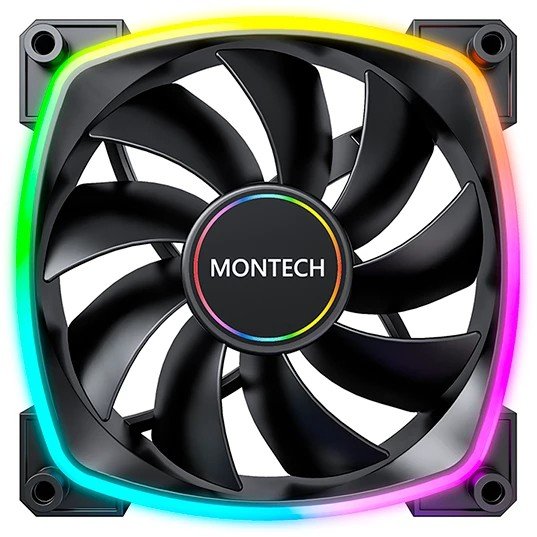 Кулер для корпуса 140mm Montech AX140 PWM черный