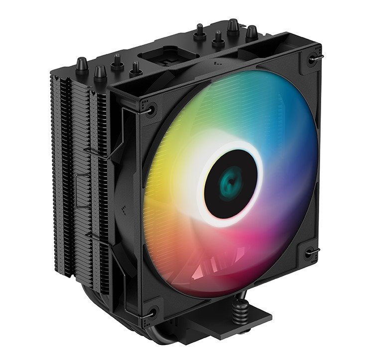 Кулер для процессора DeepCool AG400 BK ARGB, чёрный (R-AG400-BKANMC-G-2)
