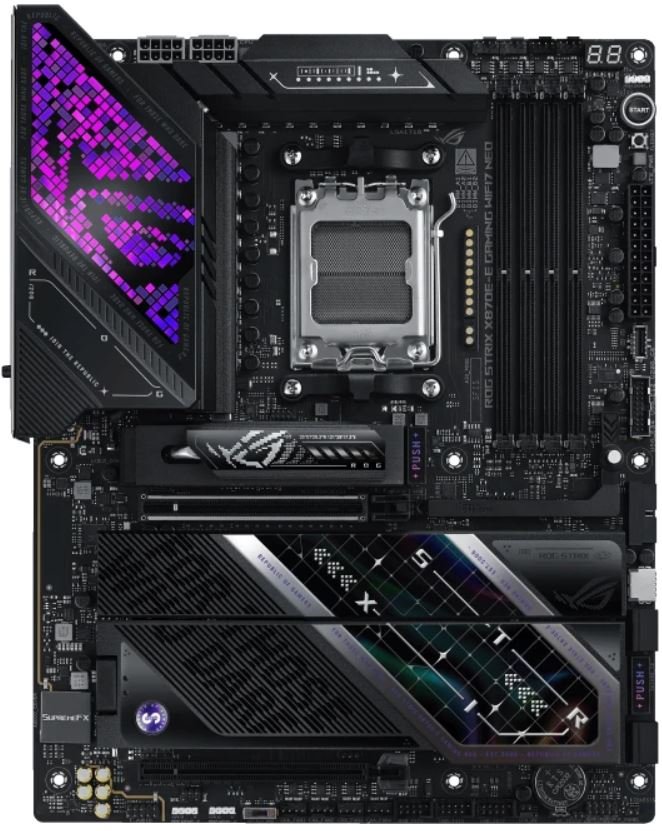 Материнская плата AM5 ASUS ROG STRIX X870E-E GAMING WIFI7 NEO (ATX, 4xDDR5)