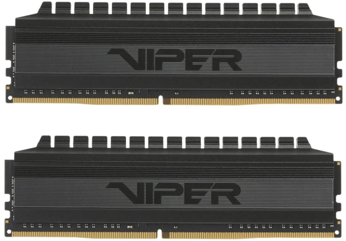 Модуль памяти DDR4 16GB (8GBx2) Patriot Viper Blackout 3200 PVB416G320C6K