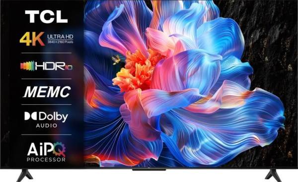 55" Телевизор TCL 55P6K, 2025, 4K UHD, 60 Гц, Google TV, черный (EAC)