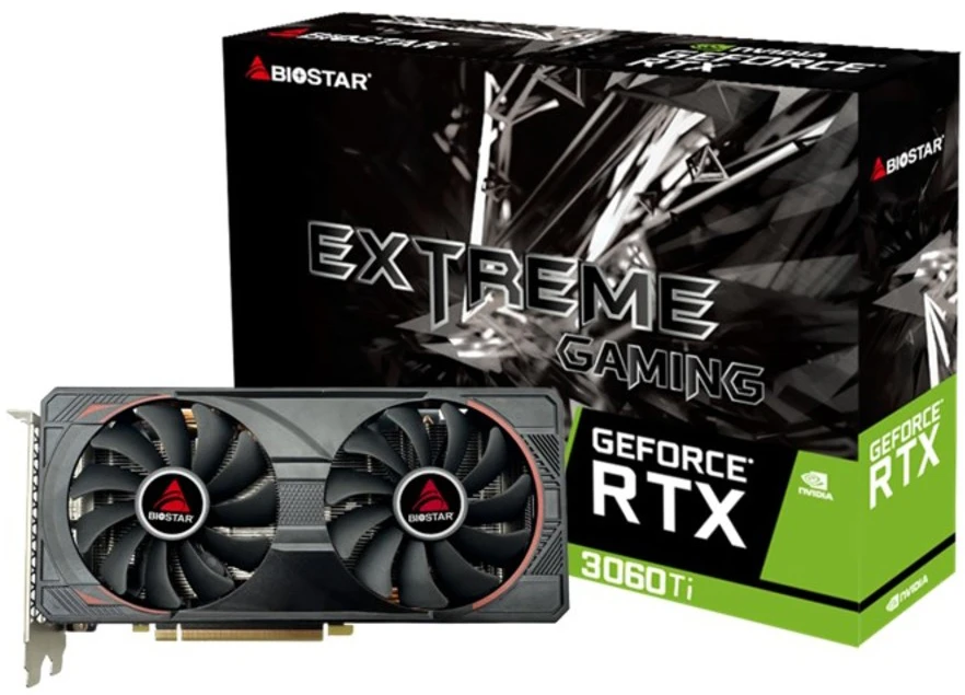 Видеокарта GeForce RTX 3060Ti 8Gb Biostar VN3606TM82