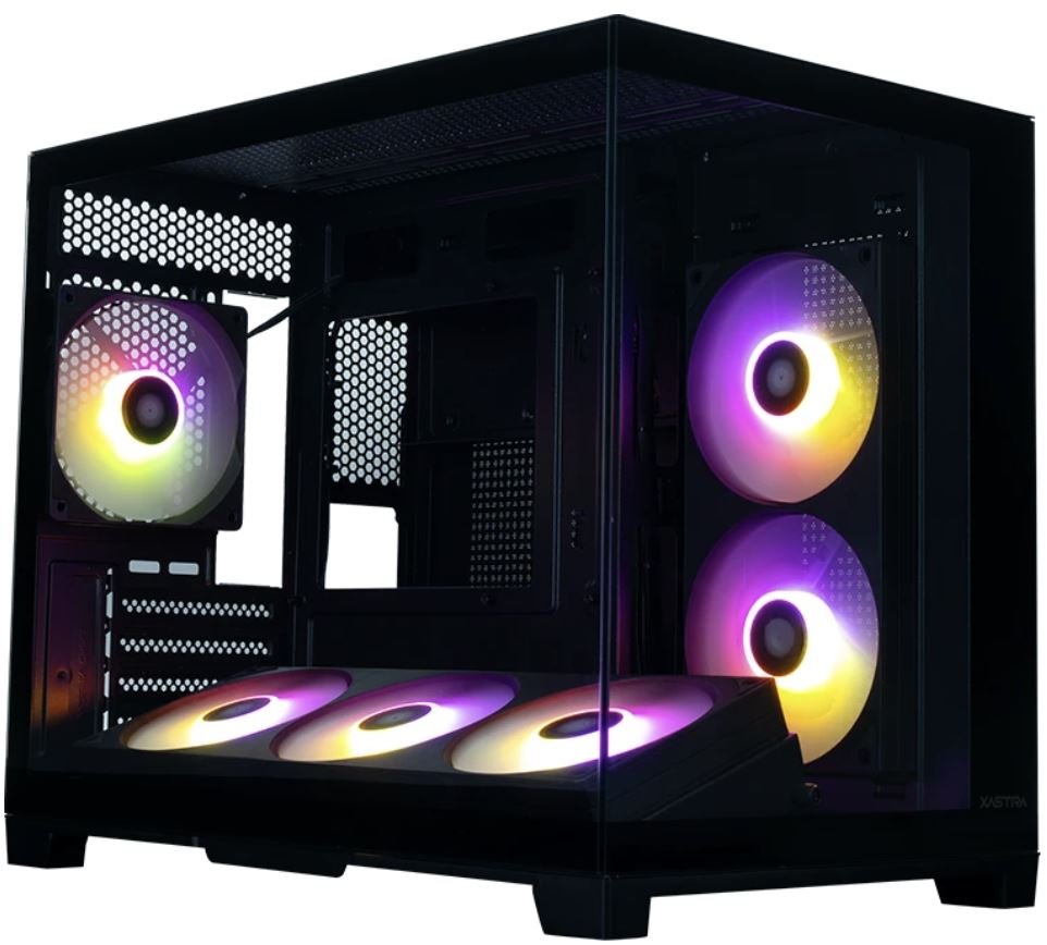 Корпус XASTRA QW500M 6ARGB-FC-C6-UC Black, 1x120+1x240+1x360mm ARGB
