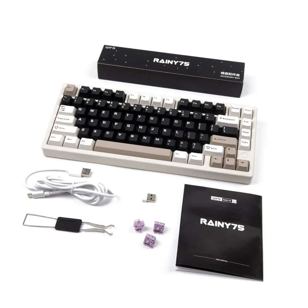 Клавиатура Wobkey Rainy75 Standard White