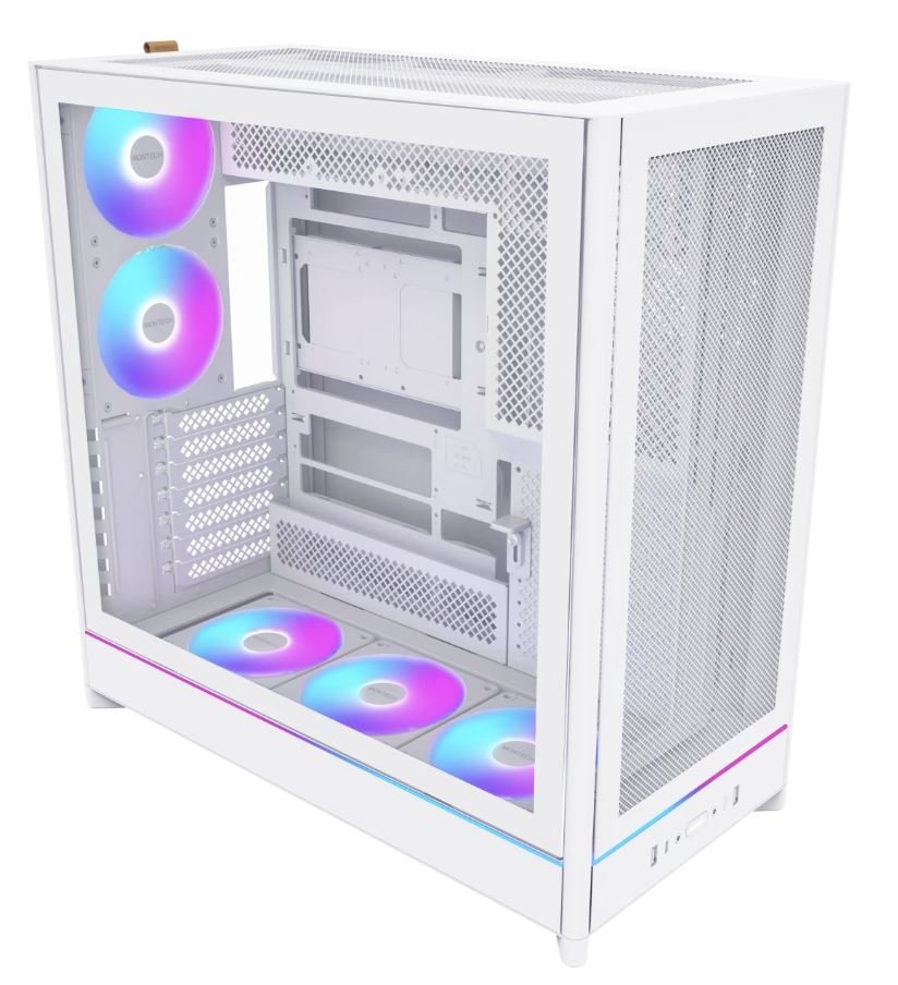 Корпус Montech HS01 PRO White, 5x120mm ARGB