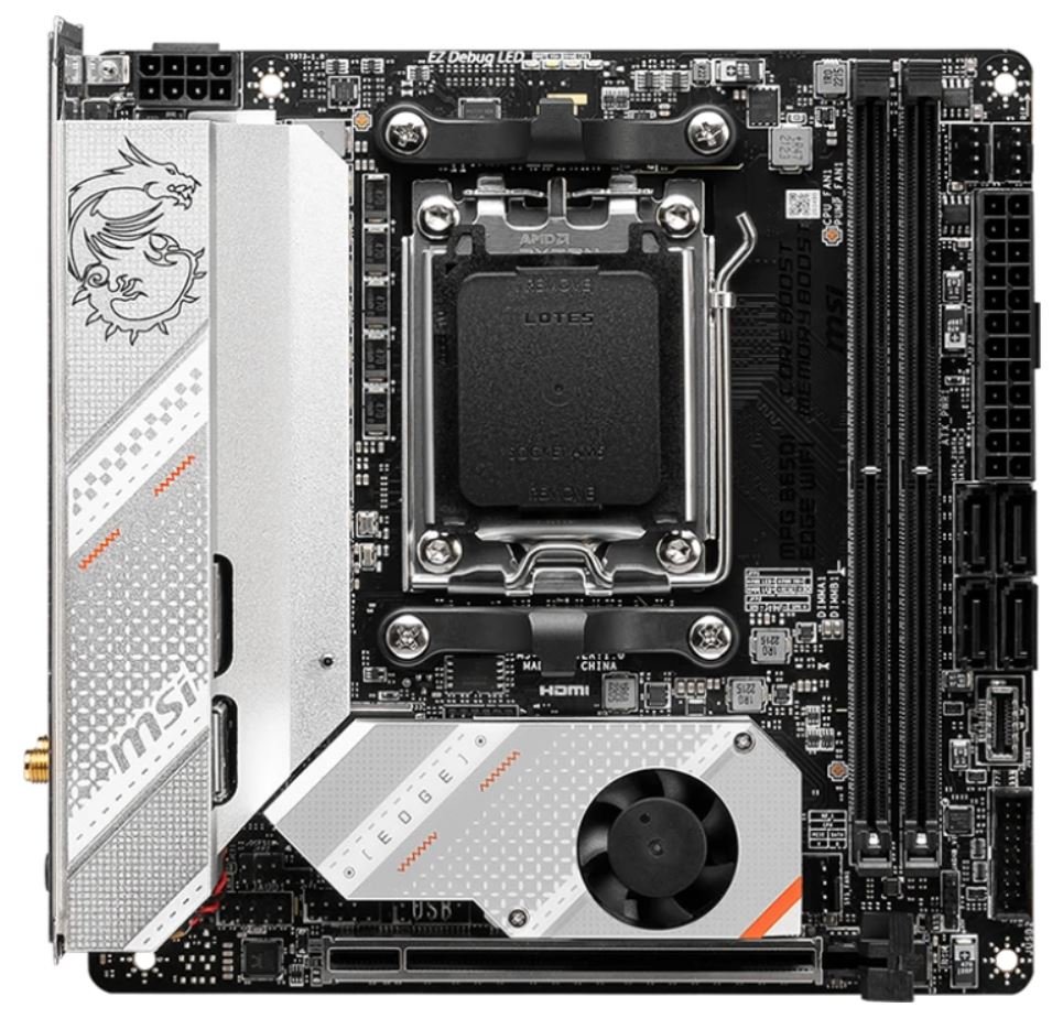 Материнская плата AM5 MSI MPG B650I EDGE WIFI (Mini-ITX, 2xDDR5)