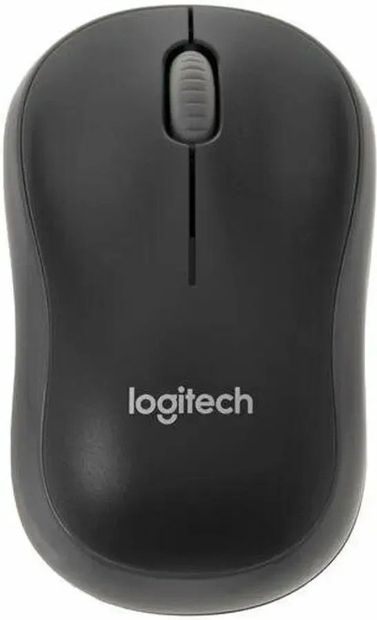 Беспроводная оптическая мышь Logitech M186, чёрно-серый