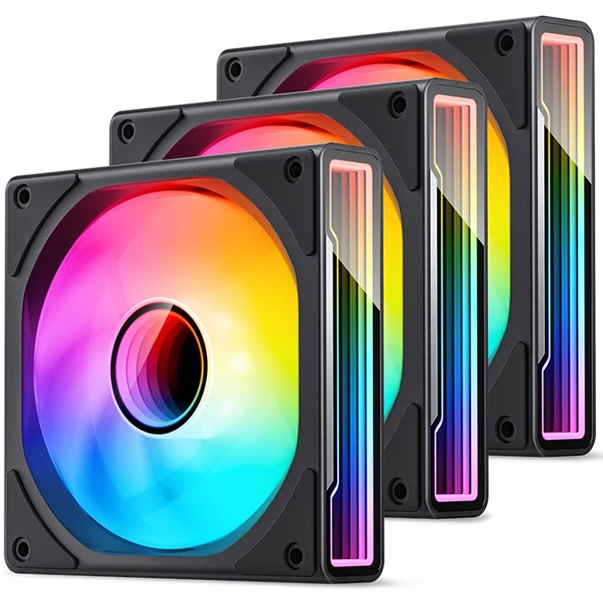 Вентилятор для корпуса 120mm Jonsbo ZK-120B (3 in 1) Black