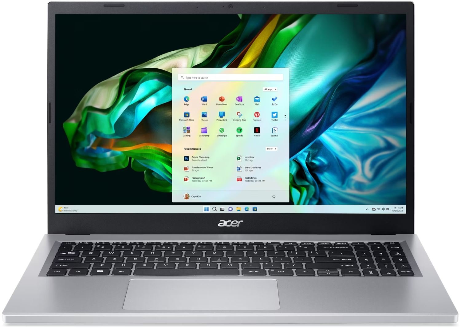 Ноутбук 15.6" Acer Aspire 3 A315-24PT-R288 (IPS/FHD) R5 7520U/16GB/1TB/Win 11