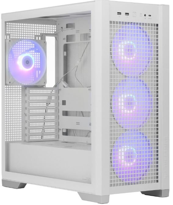 Корпус ASUS TUF GAMING GT302 TG ARGB белый