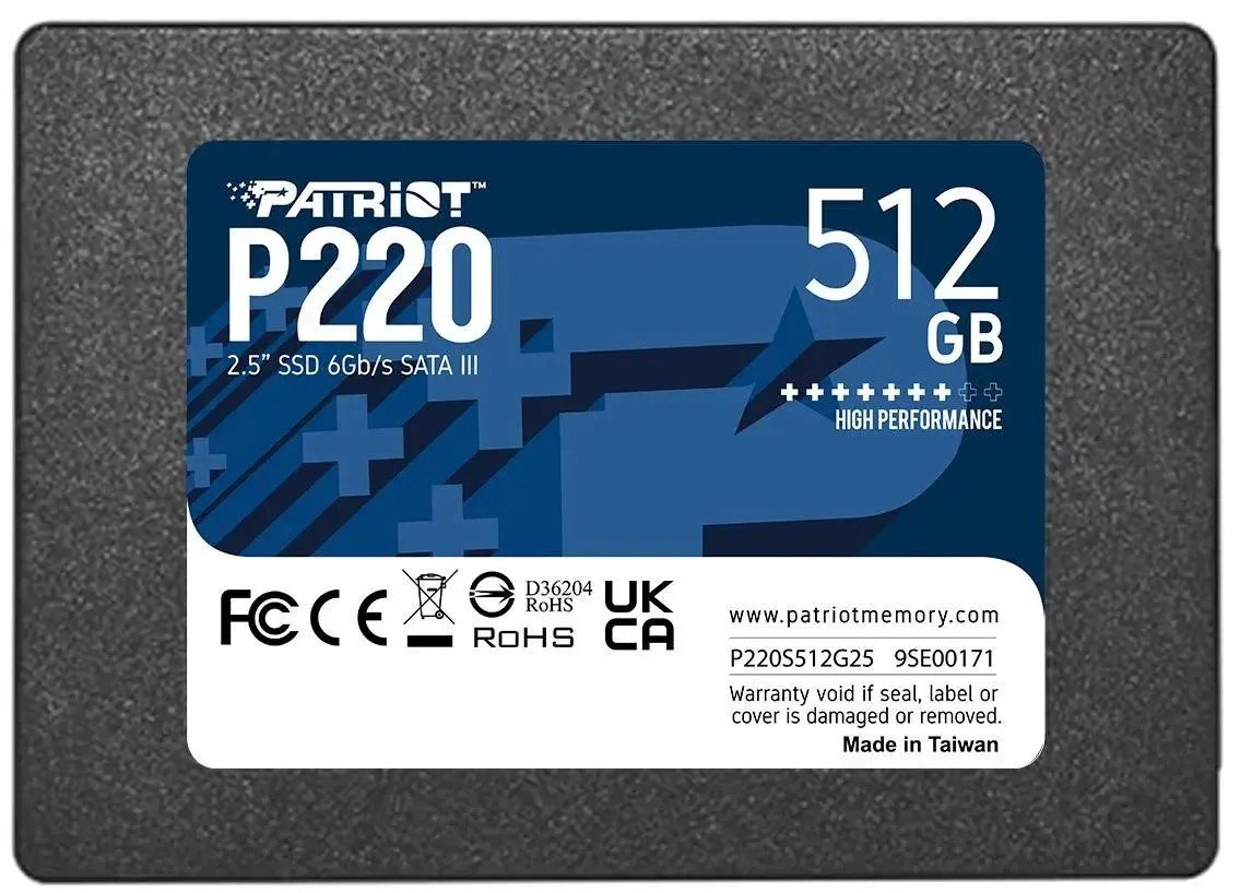 Жесткий диск SSD 512GB Patriot P220 P220S512G25