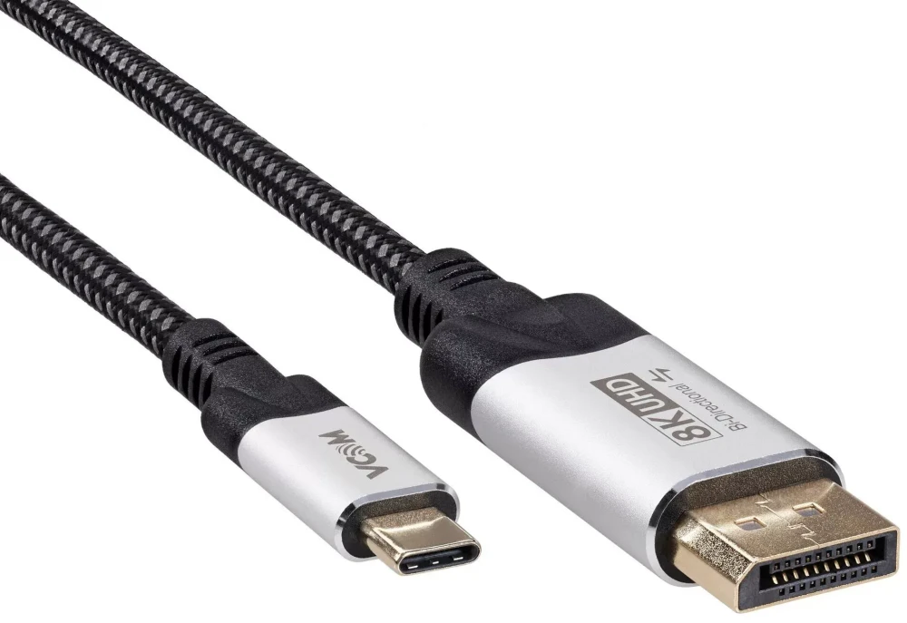 Кабель DisplayPort -> USB Type-C 1,5m VCOM CU422VB-1.8