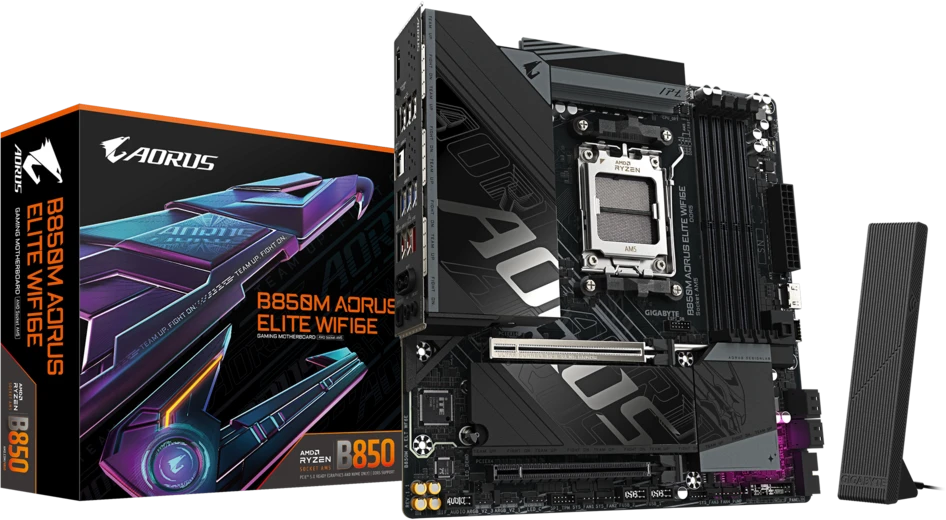 Материнская плата AM5 Gigabyte B850M Aorus Elite WIFI6E