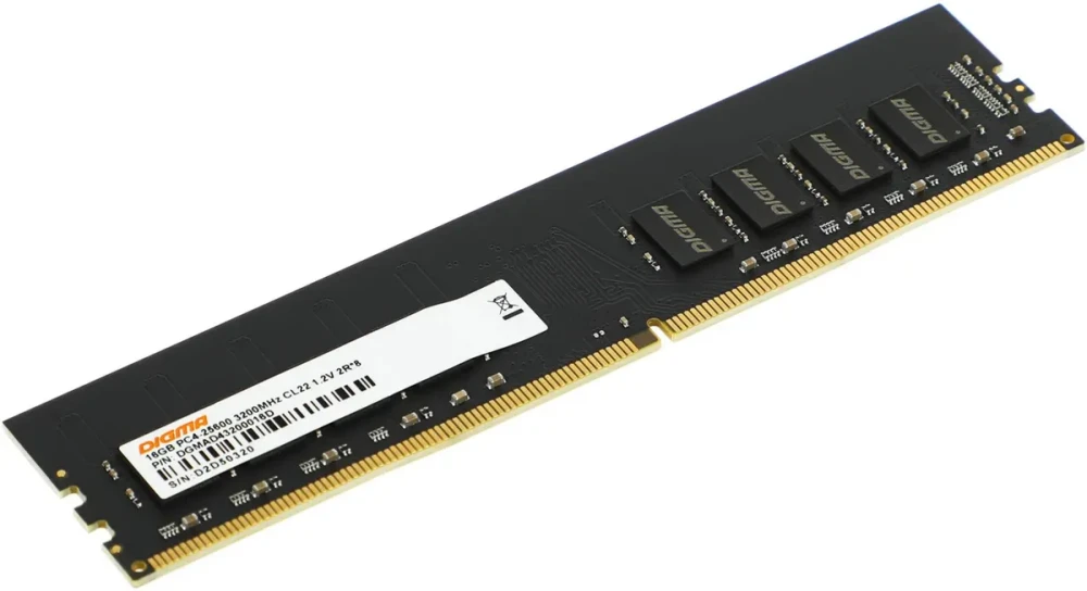 Модуль памяти DDR4 16Gb Digma 3200 DGMAD43200016D