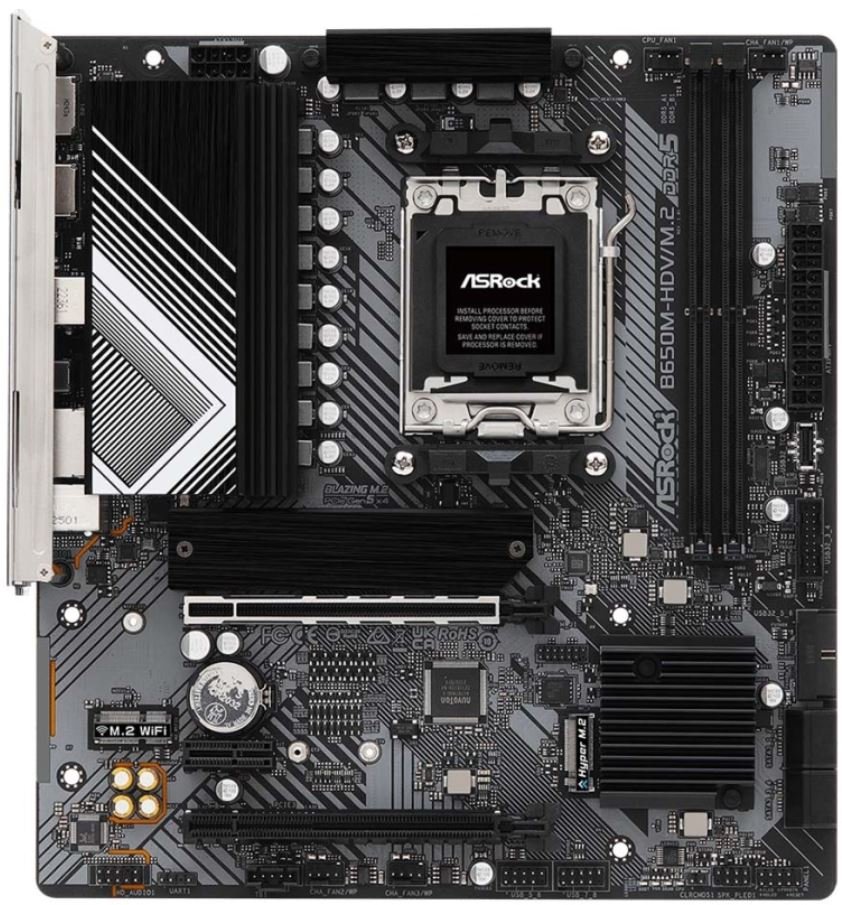Материнская плата AM5 ASRock B650M-HDV/M.2 (mATX, 2xDDR5)