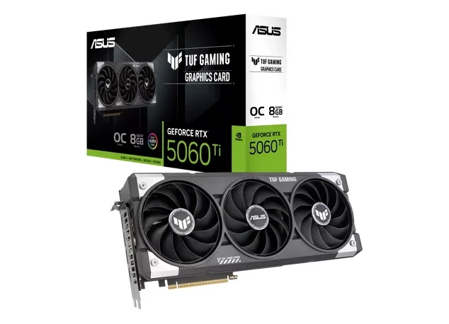 Видеокарта GeForce RTX 5060 Ti 8GB ASUS TUF Gaming OC Edition (TUF-RTX5060TI-O8G-GAMING)