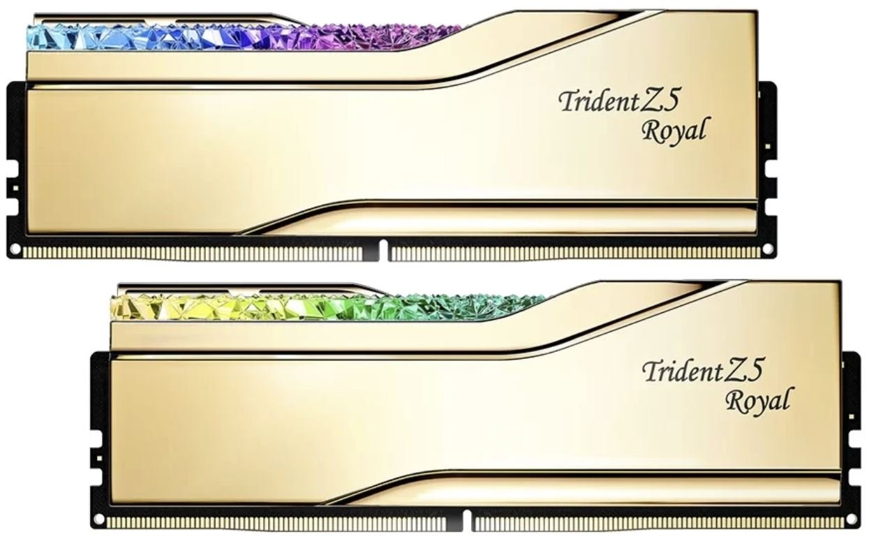 Б/у Модуль памяти DDR5 32GB (2x16GB) G.SKILL Trident Z5 Royal RGB XMP 7200MHz CL34