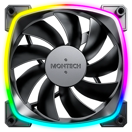 Вентилятор для корпуса 120mm Montech AX120 PWM Black