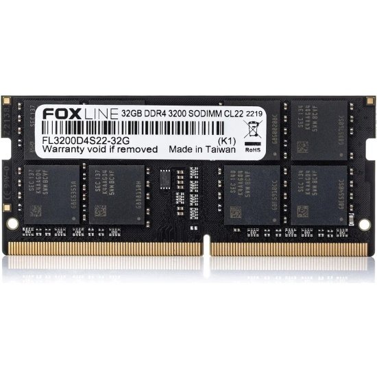 Модуль памяти SODIMM DDR4 32Gb Foxline 3200 FL3200D4S22-32G