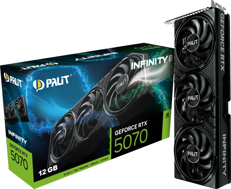Видеокарта GeForce RTX 5070 12Gb Palit Infinity 3 NE75070019K9-GB2050S di