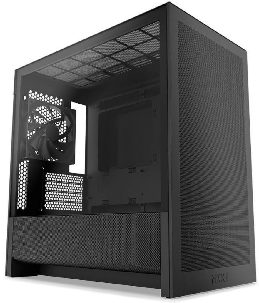Корпус NZXT H3 Flow, 1x120мм, CC-H31FB-01, черный