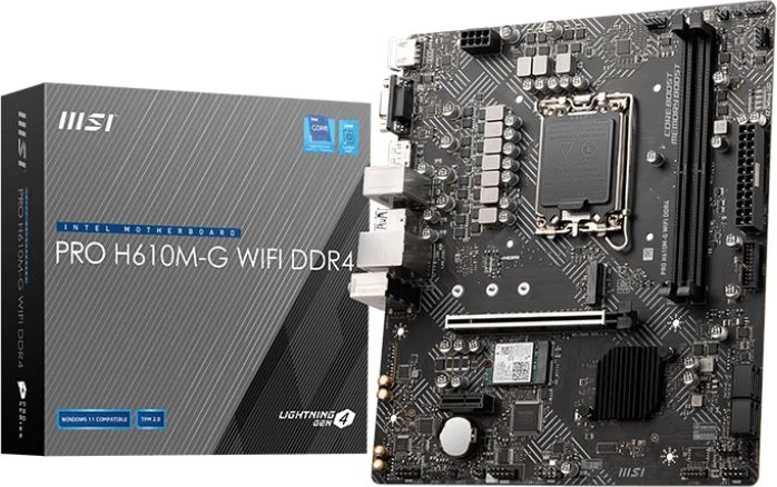 Материнская плата 1700 MSI H610M-G PRO WiFi DDR4