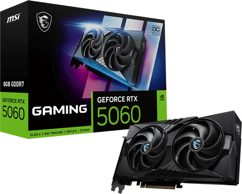 Видеокарта GeForce RTX 5060 8Gb MSI Gaming OC